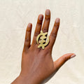 Gye Nyame Brass Ring