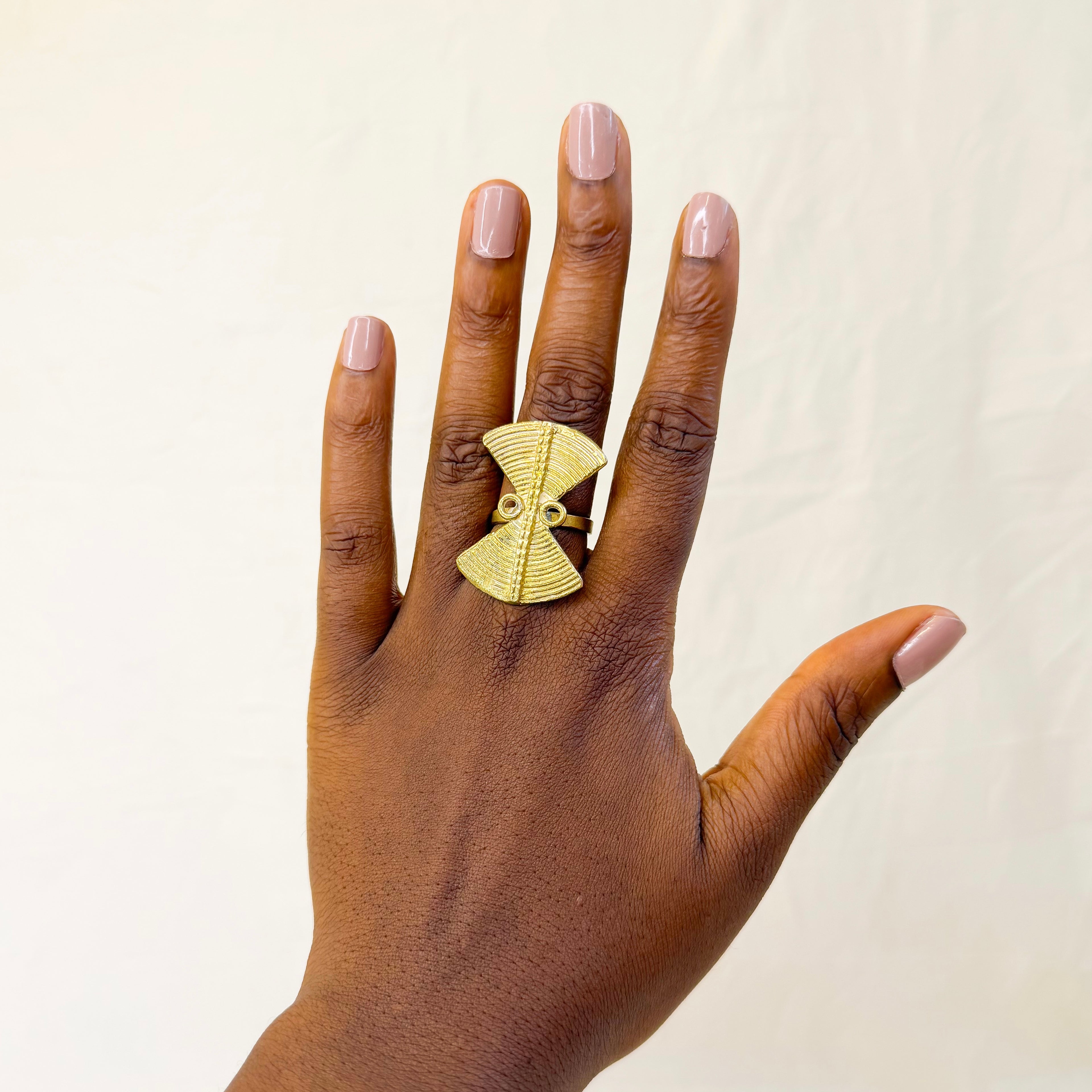 Fan Brass Ring