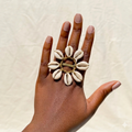 Flower Cowry Ring