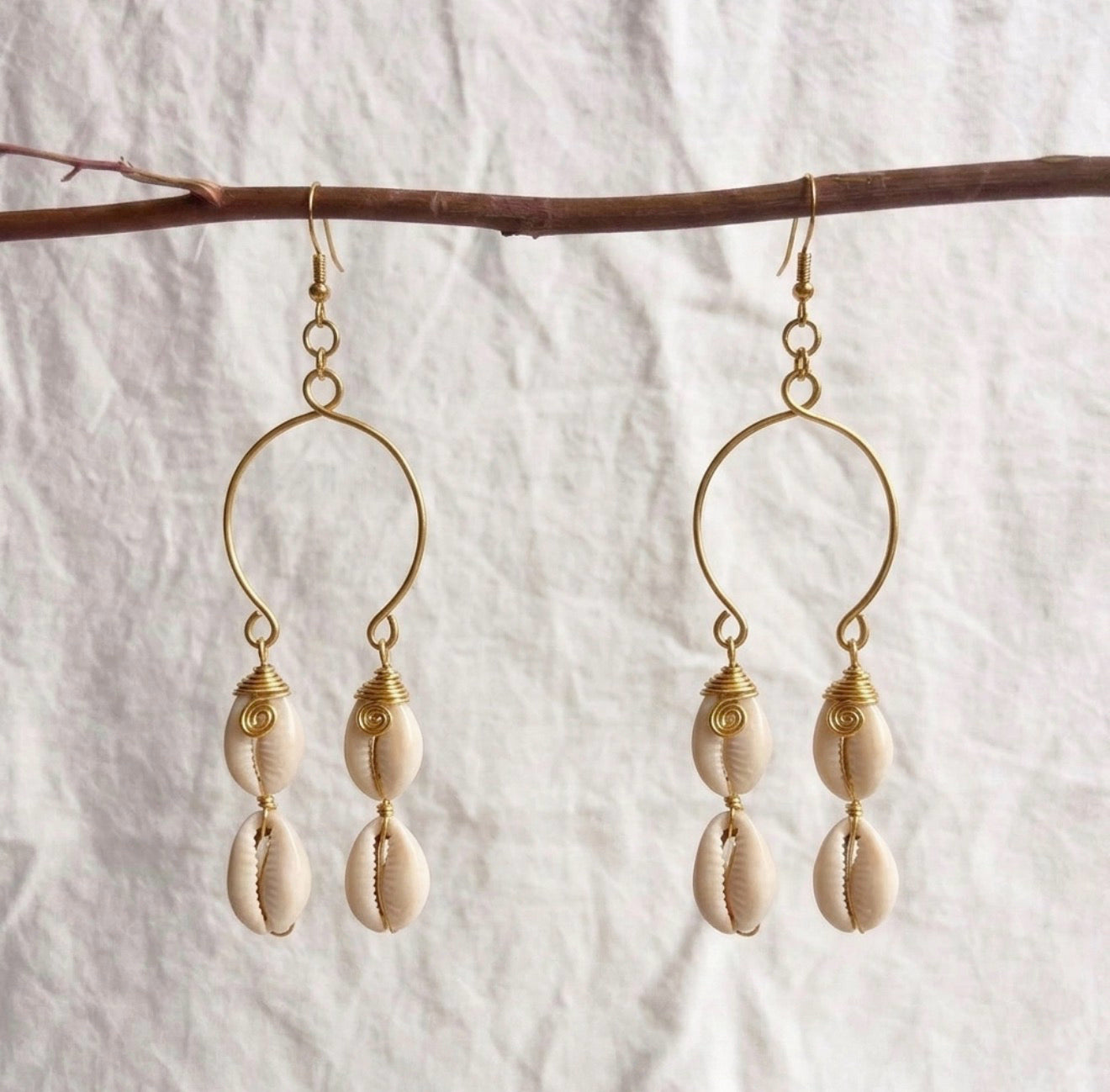 Large Cowry Earrings