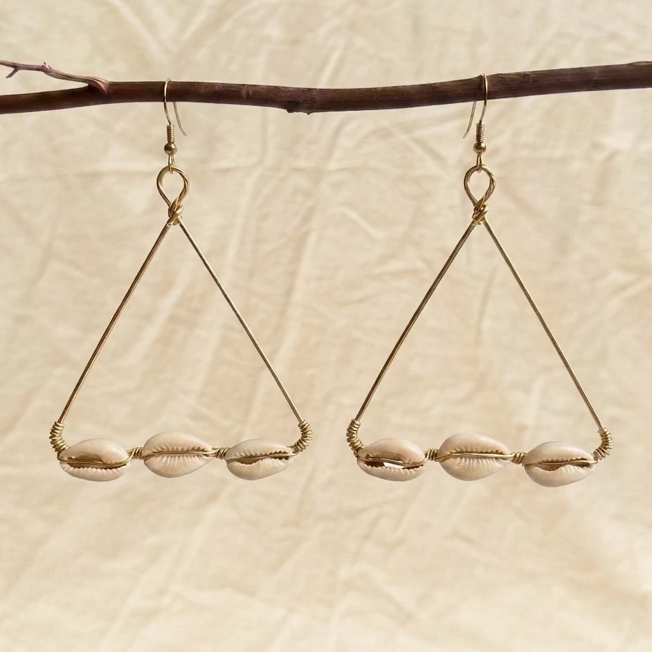 Large Cowry Earrings