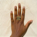 Four Spiral Ring